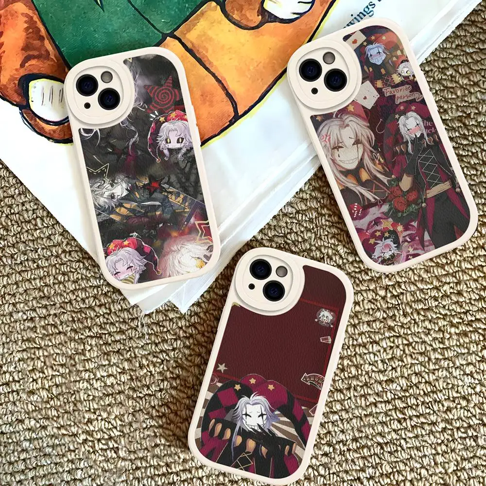 

The Freak Circus Pierrot Phone Cover For IPhone 11 12 13 14 15 16 Pro Max Mini Plus Soft Leather Case