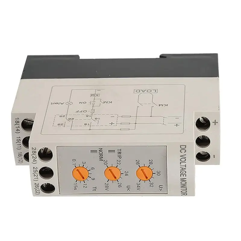 Stock Quantity Overvoltage Undervoltage Protector Voltage Monitoring Relay Undervoltage Protector DC Protection Relay DC24V