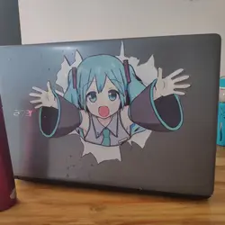Hatsune Miku, the wall sticker of Royal Highness Princess, MIKU anime laptop animation chassis, computer sticker