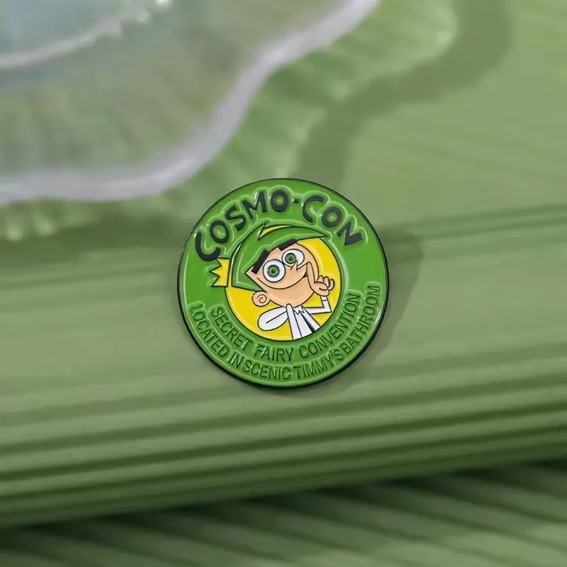 The Fairly Oddparents المينا دبوس الرسوم المتحركة الكوميدية لطيف الكرتون تيمي كوزمو واندا بروش معدني شارة ظهره ملحقات الهدايا