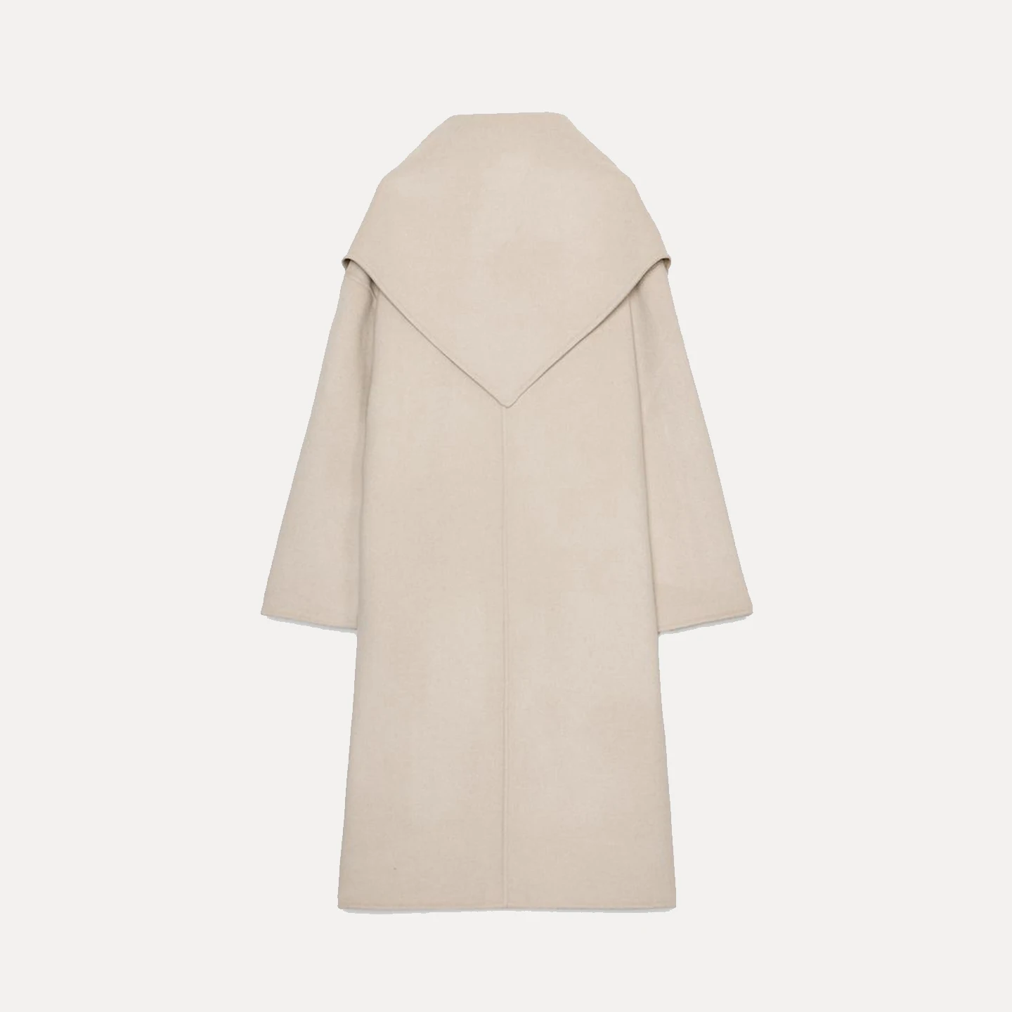 Z Women's Faionable Loose Coat 2025 Autumn Season High Quali Woolen Outerwear Ele Scarf Included