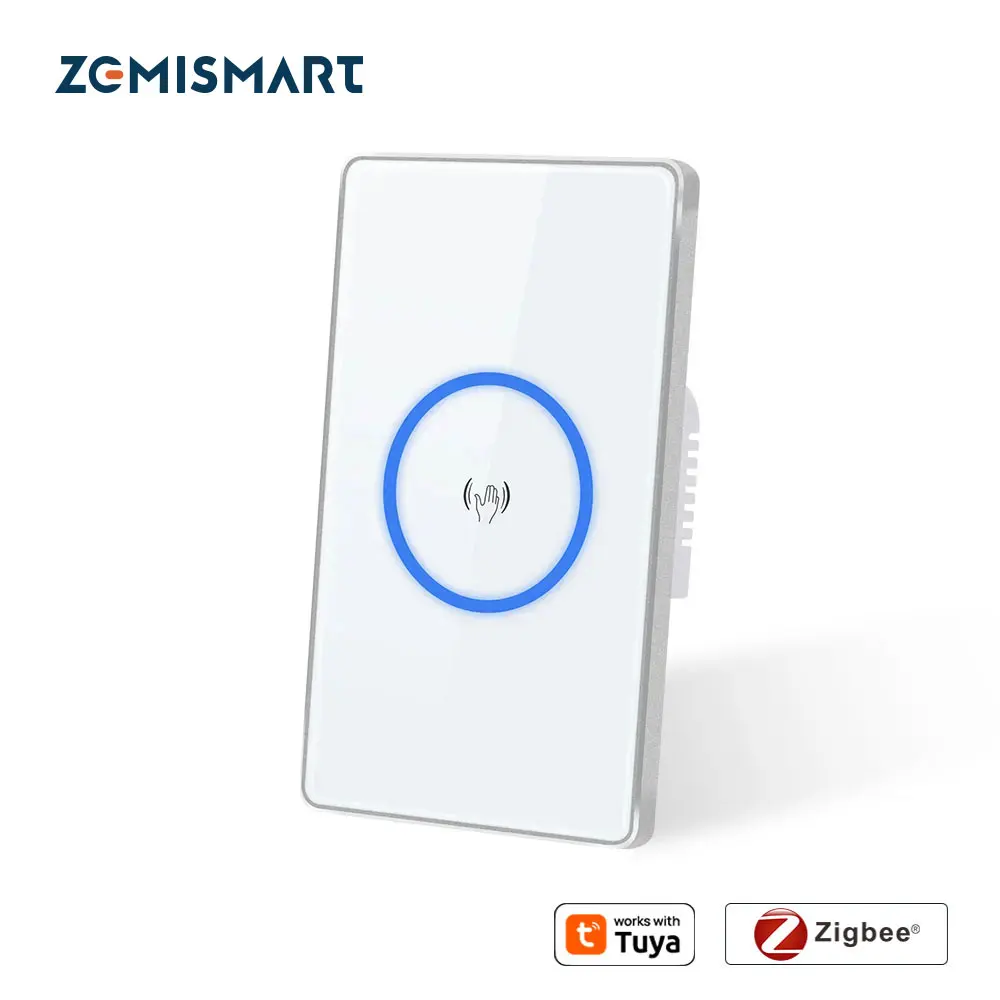 Zemismart Zigbee Smart Wave Switch US Wall Light Interruptor SmartThings Tuya Alexa Google Home التحكم الصوتي