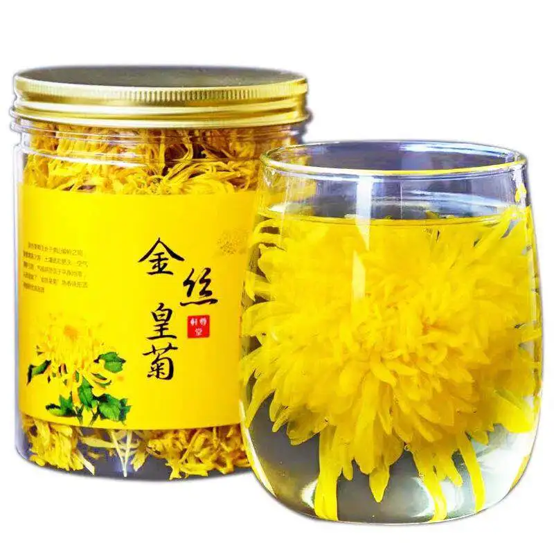 Chrysanthemum Tea Gold Silk Emperor Chrysanthemum A Cup Of Chrysanthemum Flower Tea