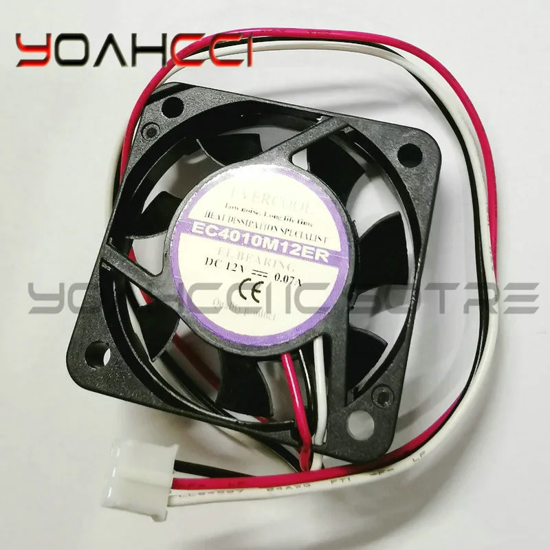 

EC4010M12ER (1piece) FAN FOR EverCool DC 12V 0.07A 40x40x10mm 3-Wire Server Cooling Fan IN STOCK