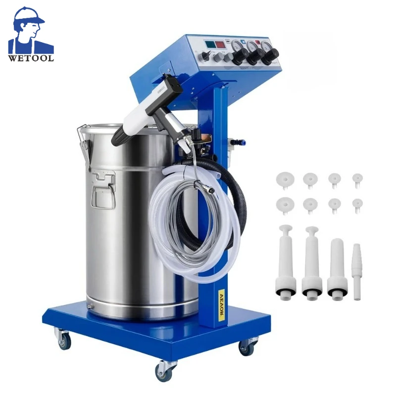 

New 220V WX-958 Electrostatic Spray Powder Coating Machine Spraying Gun Paint System