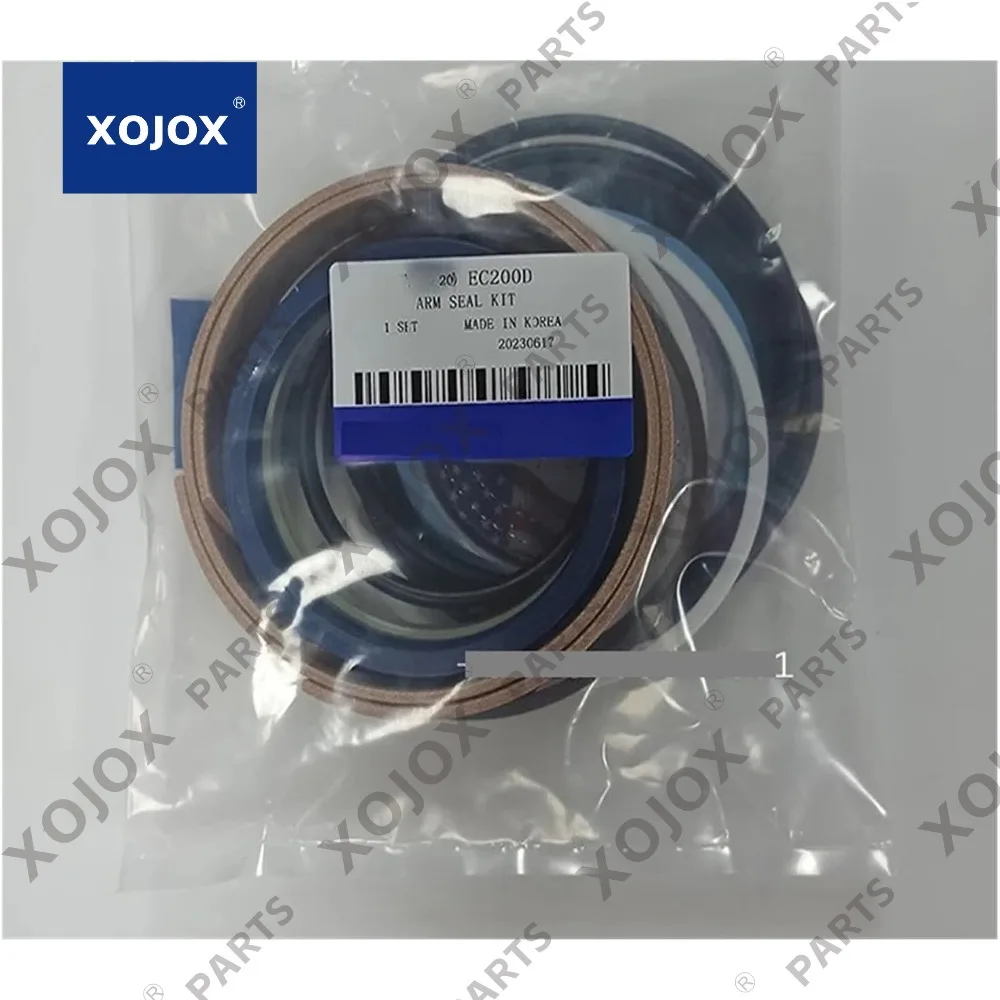 

XOJOX Service Kit 14749759 Dipper Arm Cylinder Seal Kit for EC200D Excavator 14749759 Repair Kit, S-F Quality
