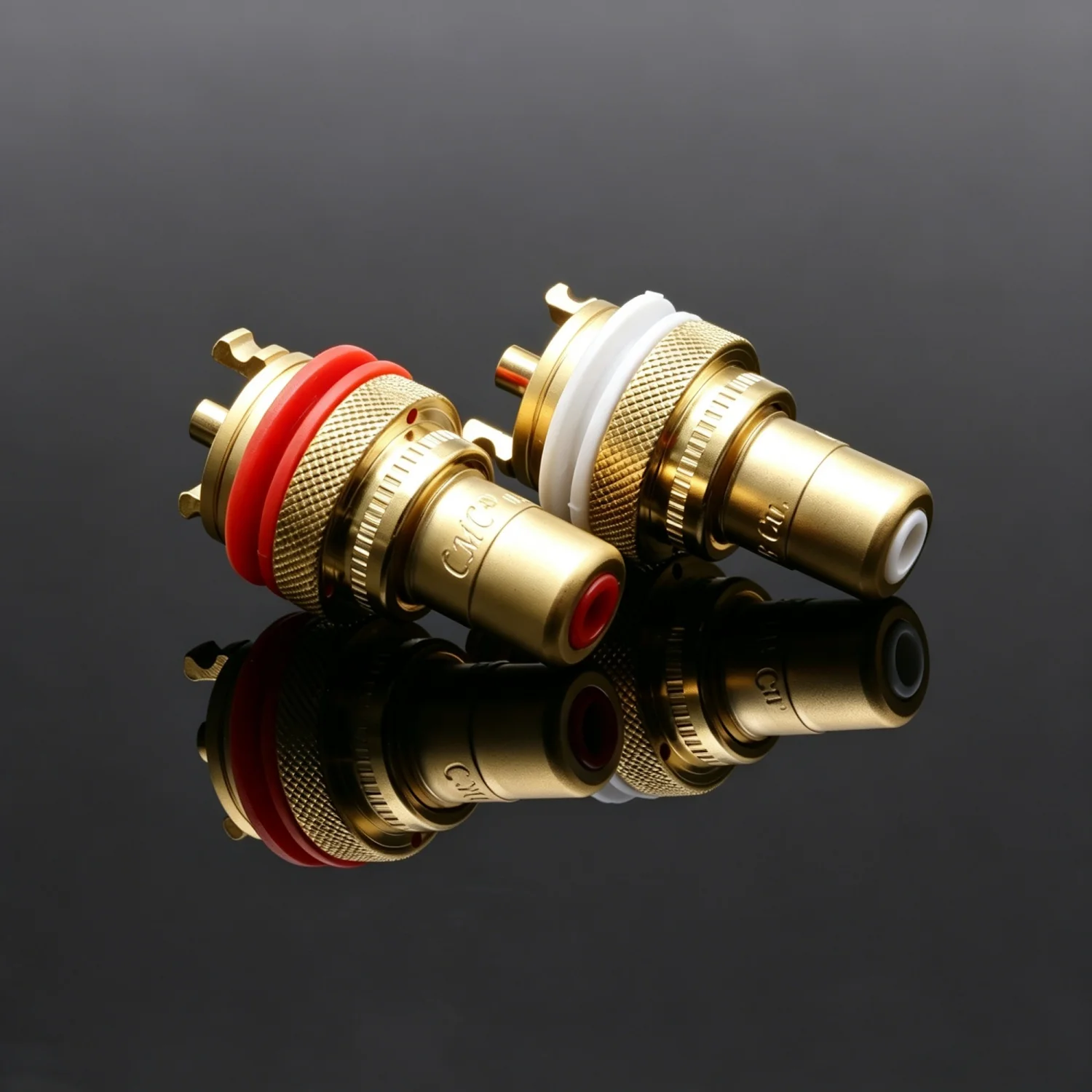 CMC 805-2.5F-G 805-2.5-AG Brass Female RCA Connector Jack For Hifi Audio AMP Video TV CD Panel Mount Gold Silver Plated GD-PARTS