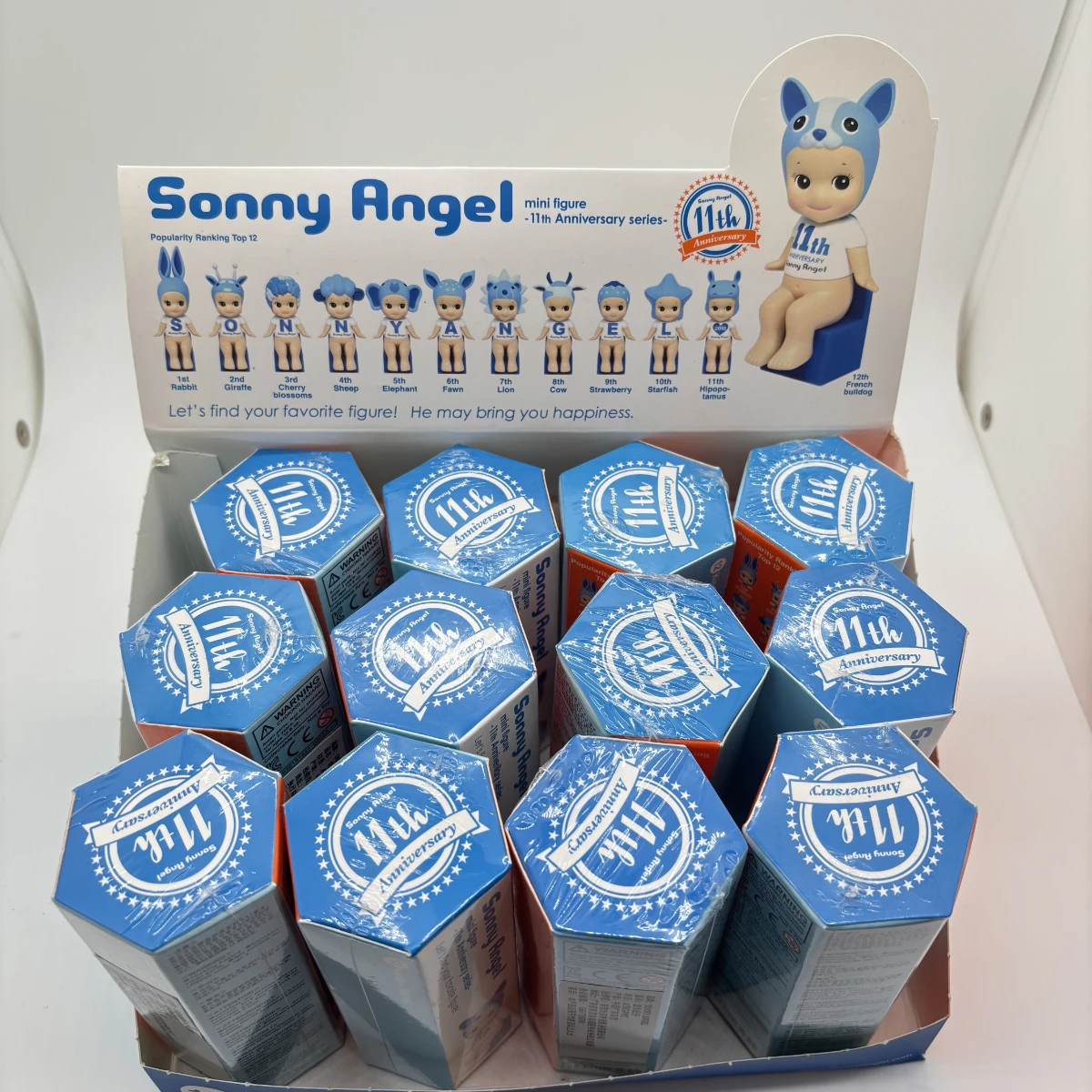 

Серия Sonny Angel на 11-й годовщину, слепая коробка, ограниченная серия синего ангела, включает клубничную морскую звезду SAS65230