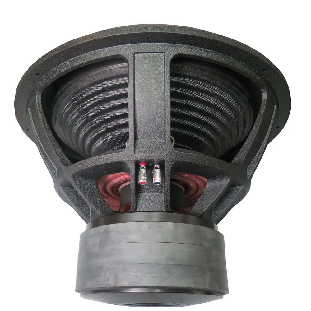 18-Inch Carbon Cone Car Audio System Speaker Subwoofer Model 18100-013 3000W RMS Dual Voice Coil 12V DC 4ohms Impedance