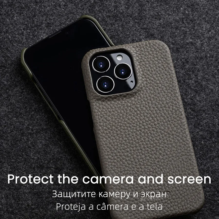 Melkco Premium Genuine Leather Case for iPhone 16 Pro Max 15 Pro Max 14 13 Luxury Business High-end Cow Phone Cases Back Cover