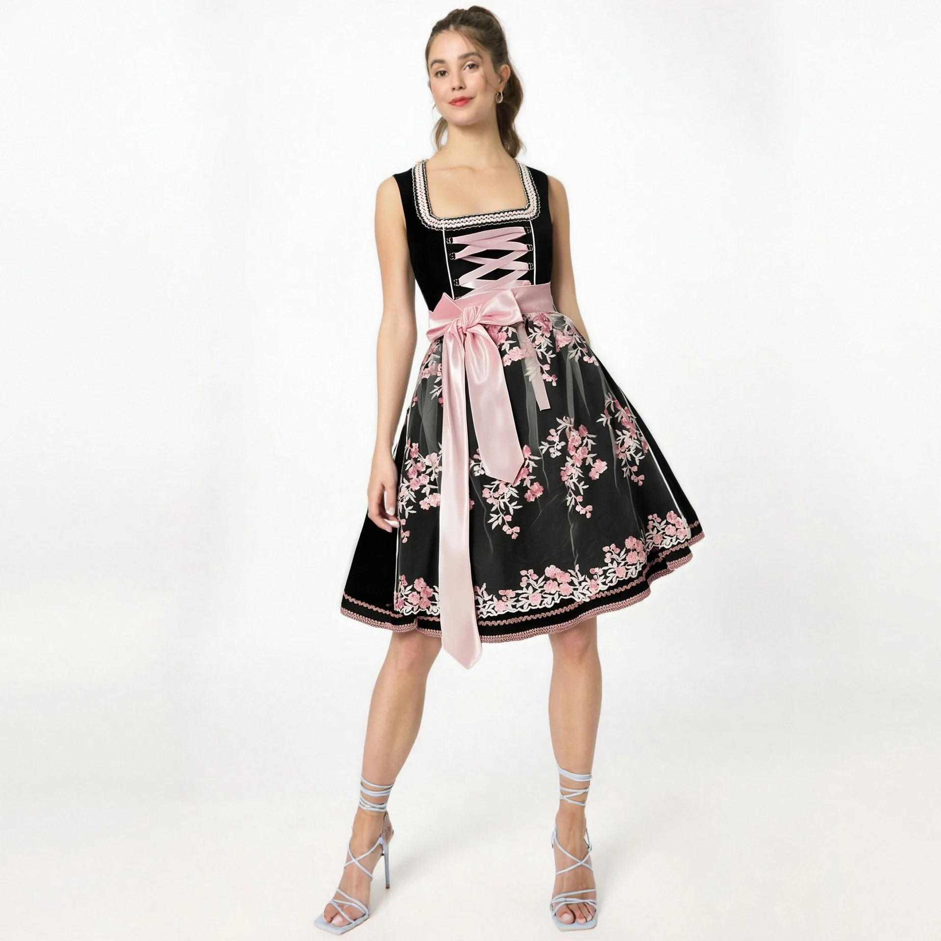 

Traditional Oktoberfest Costume Bavarian Munich National Women's Outfit Stage Performance Halloween Beer Festival Dress