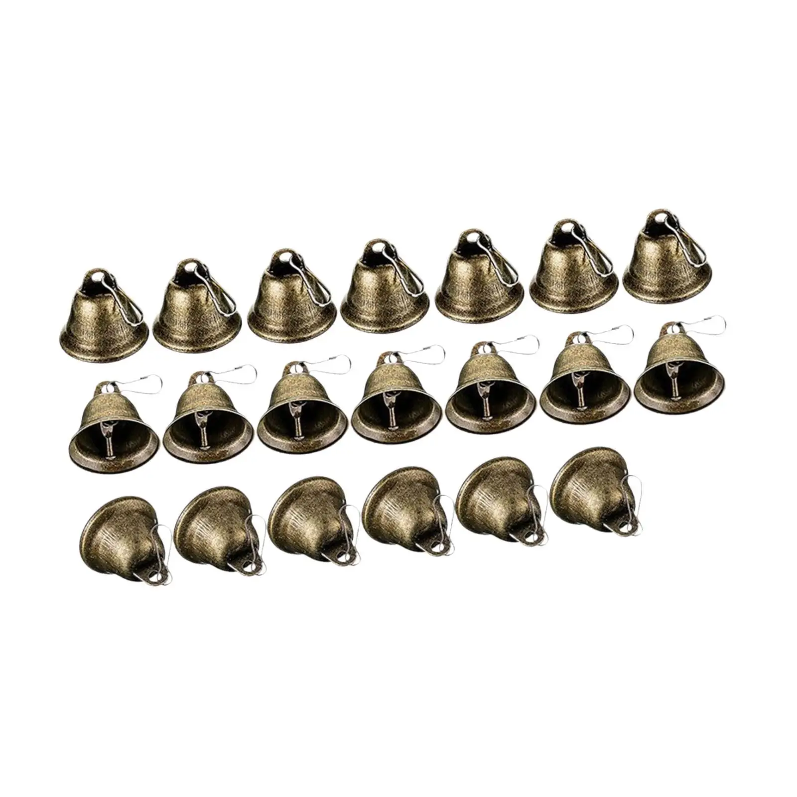 Antique Bronze Small Jingle Bells Iron Mini Bell for Festive Crafts Christmas Tree Decoration Home DIY