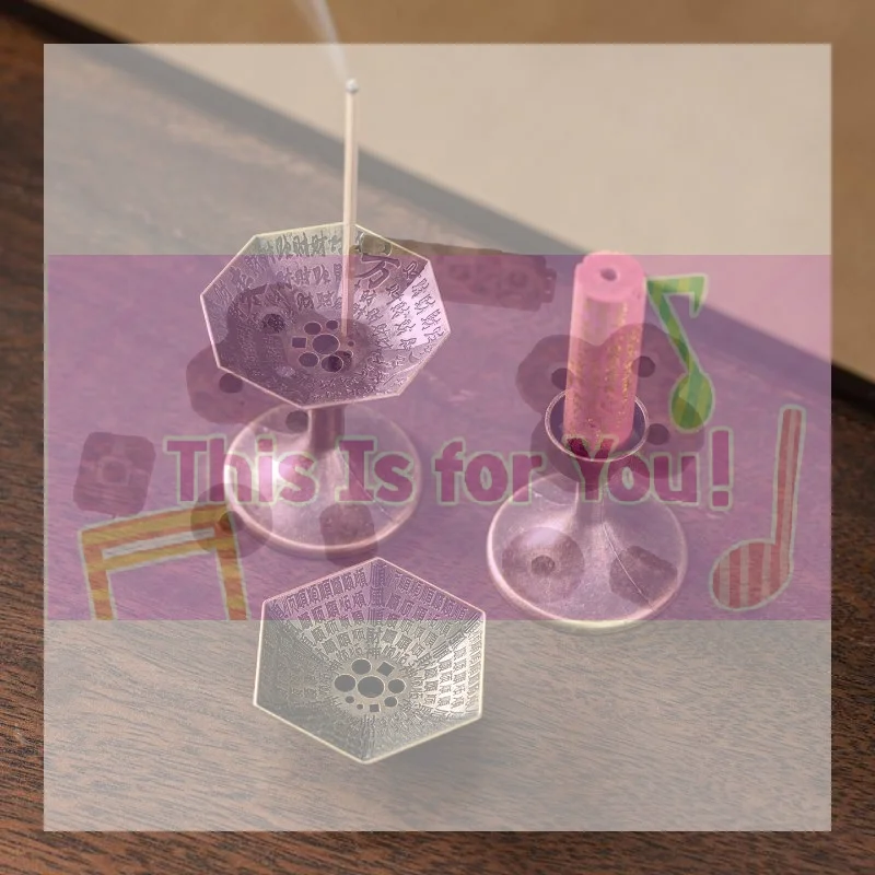 【MA】Split-type Alloy Incense Holder High-footed 9-Holes Sandalwood Incense Burner Stable Aromatherapy Stove Home Decoration