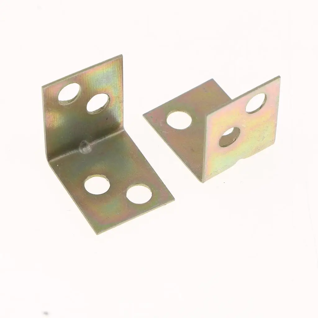 Metal Shelf Bracket 90 Degree Angle Code Fastener Corner Connector for Craft Frames and Furniture 20 Pieces