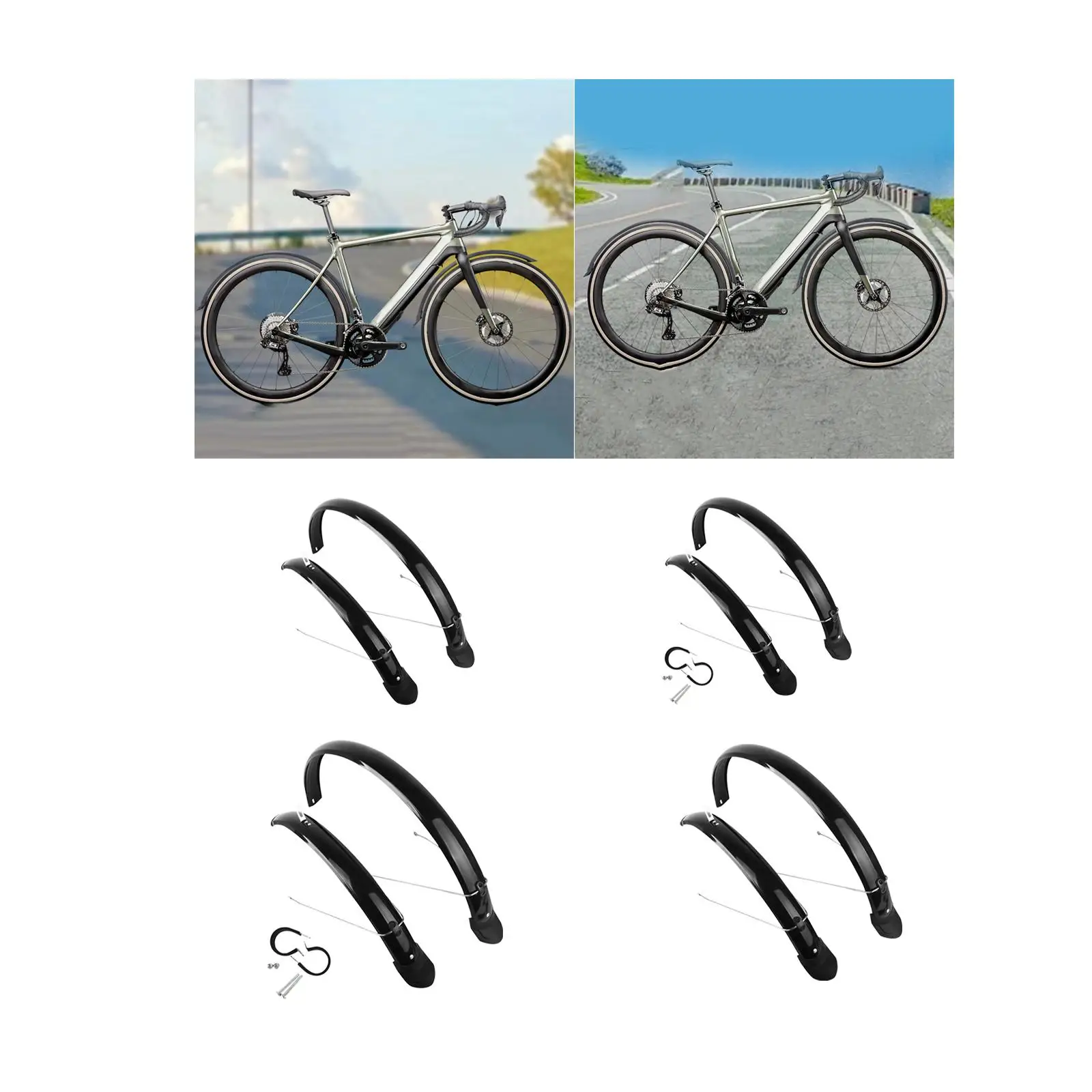 

Передние и задние велосипедные крылья, портативные, прочные, для защиты колес, брызговики для велосипедов, аксессуары для езды на велосипеде