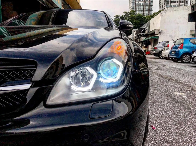 M4 Iconic Style White Daytime Light LED Crystal Angel Eye Kit For MERCEDES BENZ CLS W219 C219 2004-2010 Car Accessories