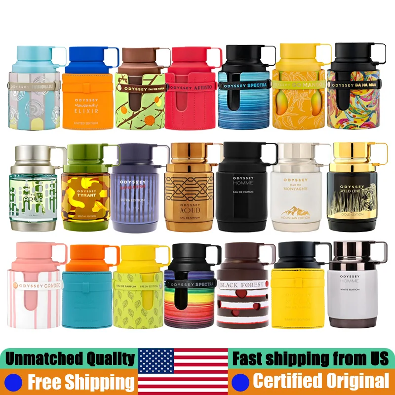 Armaf Odyssey Collection Eau de Parfum Spray 100 ML Perfumes Árabes Originales 3.4 Oz Perfume Oriental Amaderado de Larga Duración con Feromonas