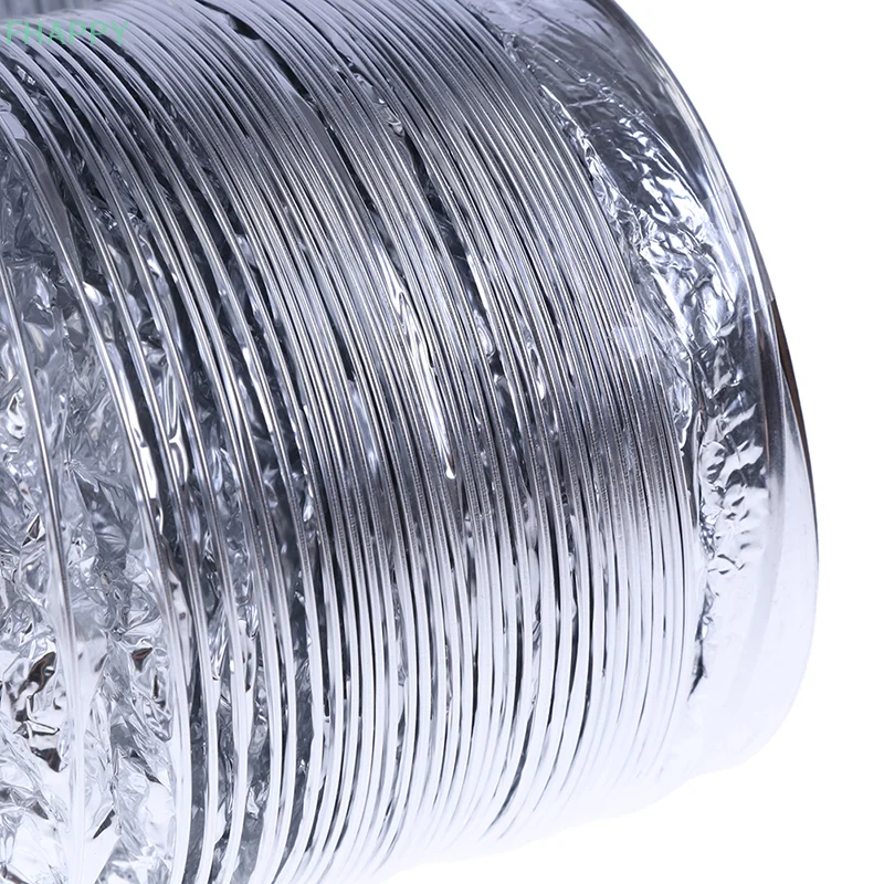 Tubo di ventilazione in alluminio da 4 pollici tubo di ventilazione dell'aria condotto di scarico flessibile 1.5M
