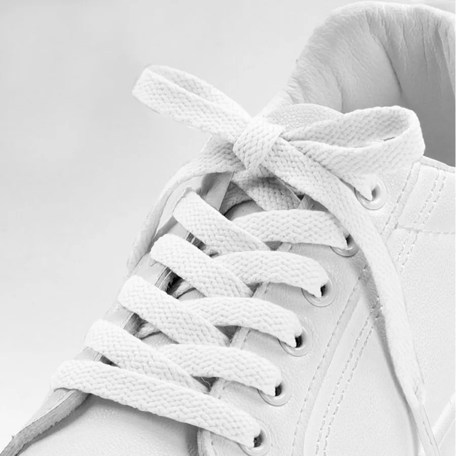 أربطة أحذية مسطحة للأحذية الرياضية، حلقة الركض، أوتار 2 Ps متعددة الأطوال والألوان #2