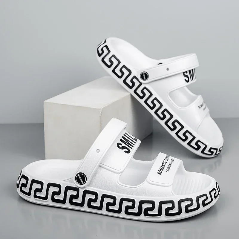 

Slippers For Men Non-slip Comfortable Summer Cloud Slippers Beach Sandals Thick Sole Shoes Pillow Slides 2025 Men
