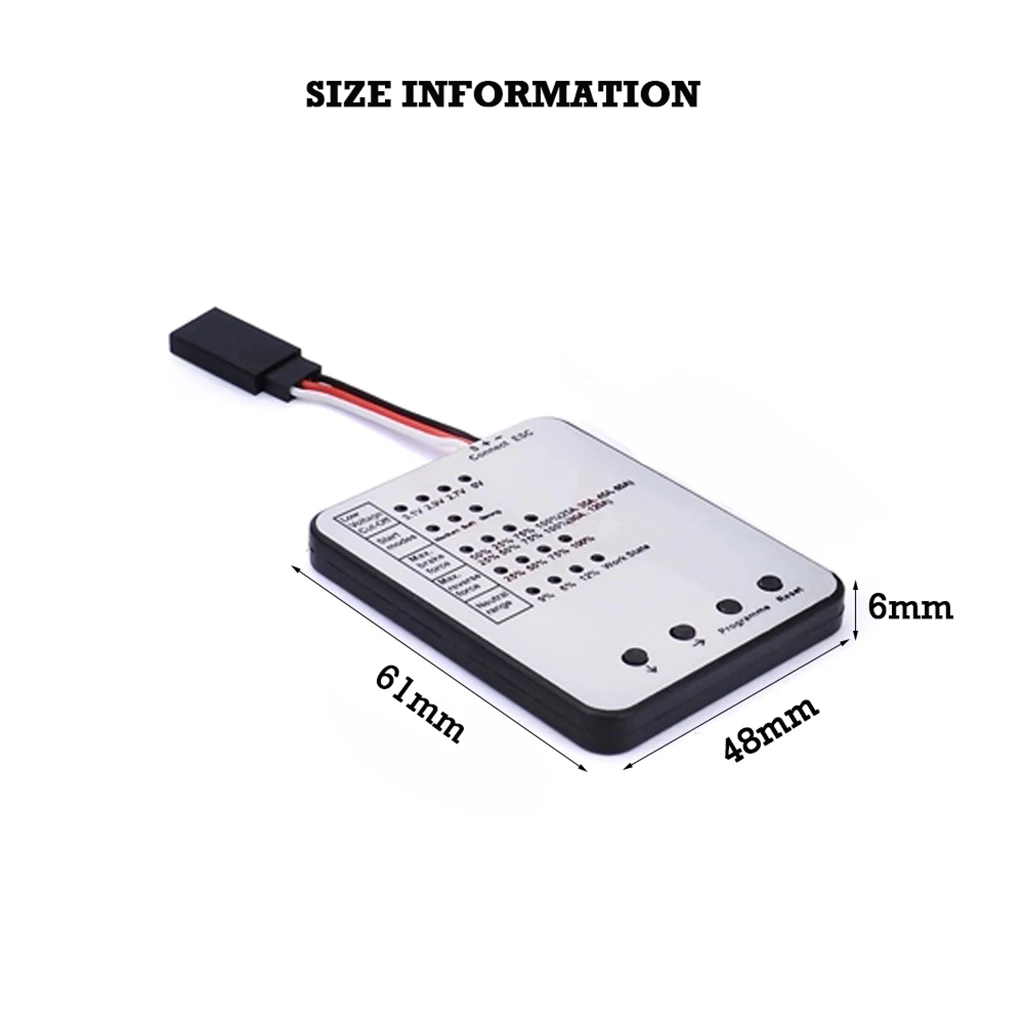 SURPASS HOBBY tarjeta de programación LED para coche RC, controlador de velocidad electrónico ESC sin escobillas, 25A/35A/45A/60A/80A/120A/150A