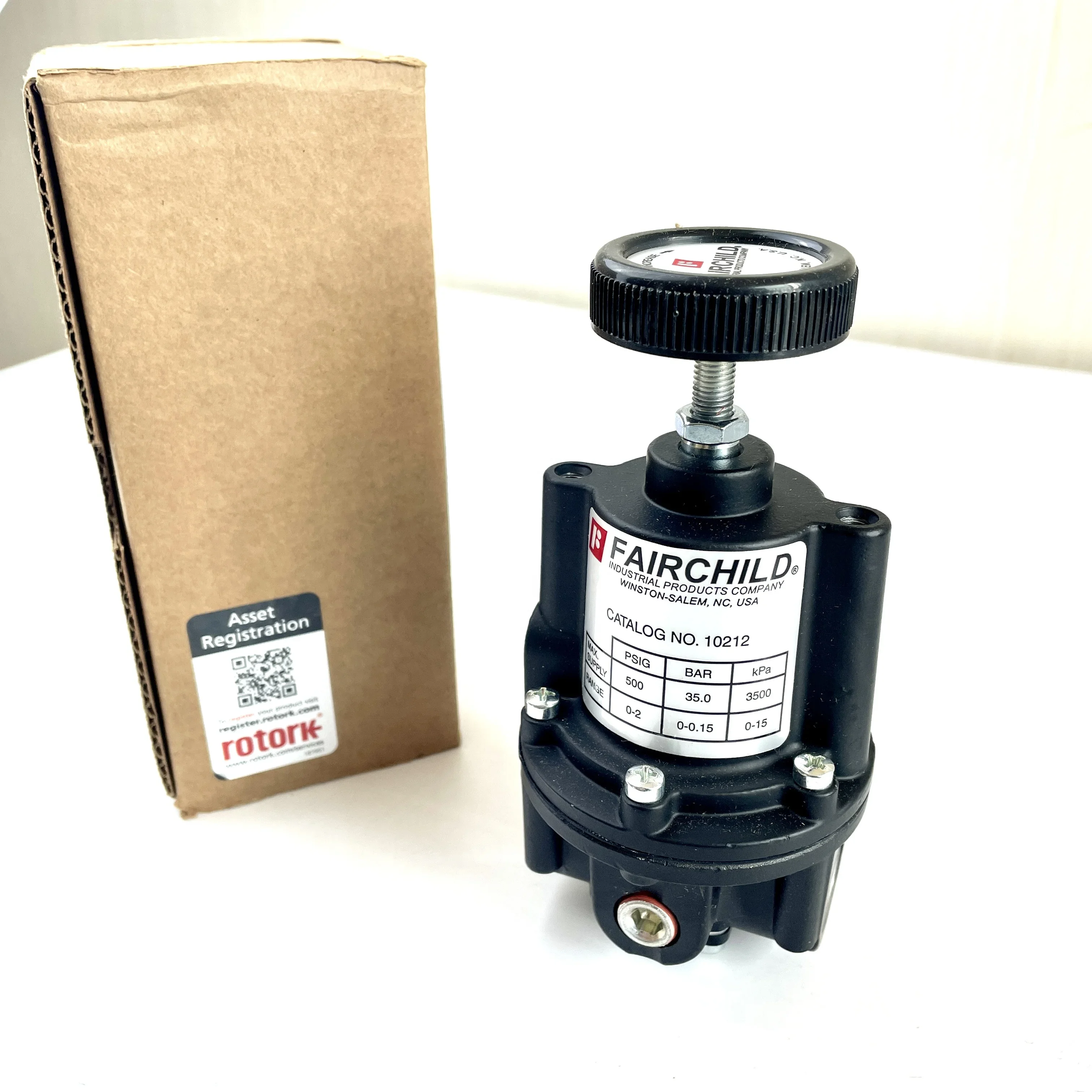 Fairchild precision pressure regulating valve 10212 pressure reducing valve regulator 10 series 10222 10232 10242 10252 10262etc