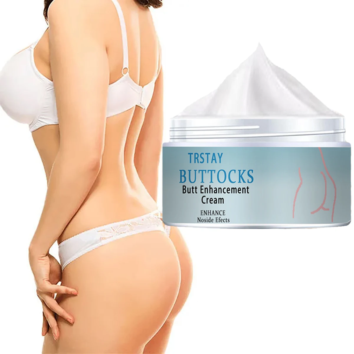 TRSTAY Hip Lift Massage Cream, Allowing Skin Regeneration And Full Elasticity, Plump Buttocks