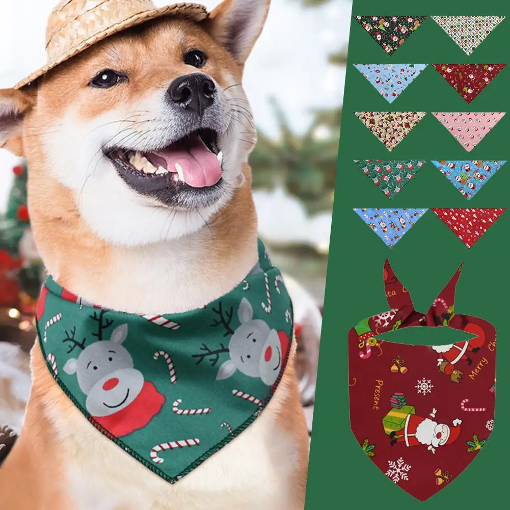 Pet Drool Bib Triangle Scarf Dog Drool Cat Neck Cover Neckerchief Lovely Gift For Puppy Cats Bandage Bow Tie Pet Accessorie Y5H3