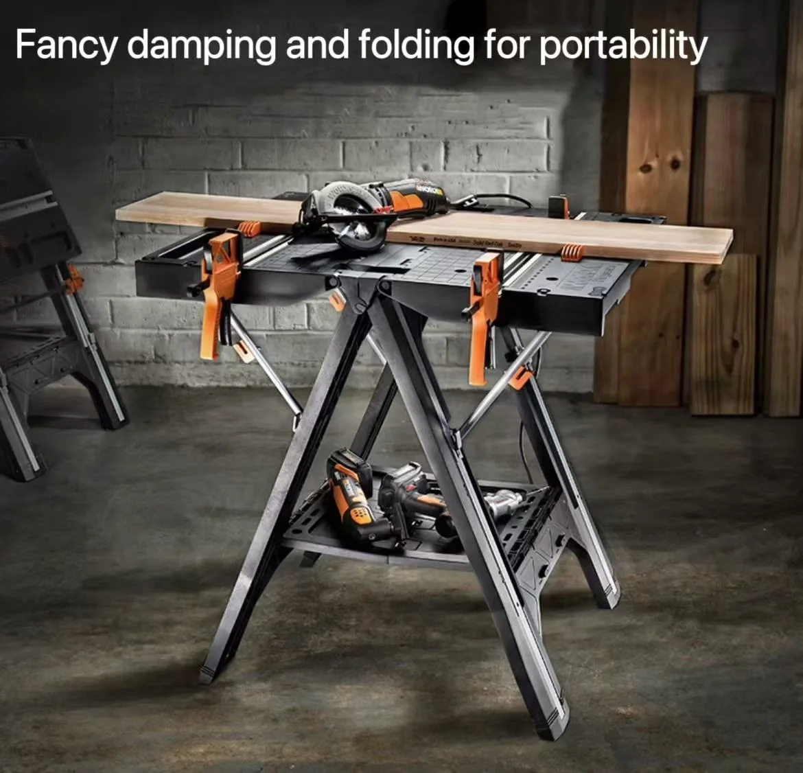 Multifunctional table Cutting saw Portable Folding table Mobile