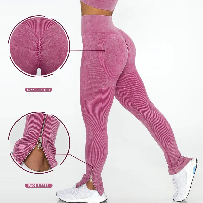 

High Waisted Yoga Pants for Women, Tummy Control Workout Leggings with Ruched Butt Lift