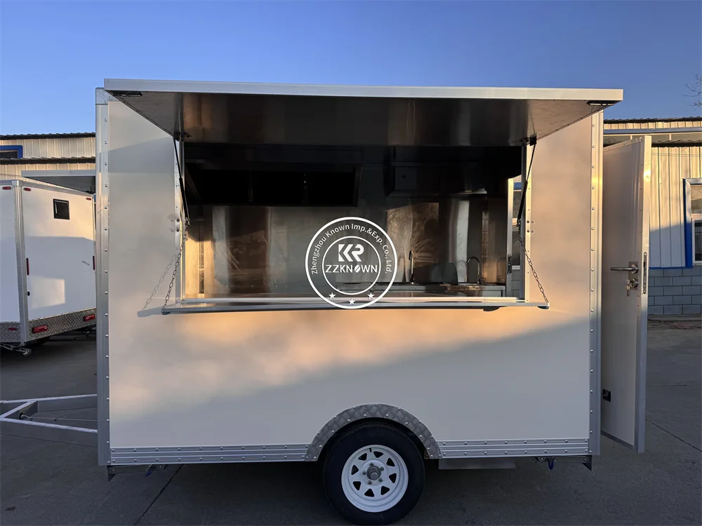 

CE Approved Commercial Catering Food Trailer Street Restaurant Fully Equipped Mobile Food Truck Trailer With Full Kitchen