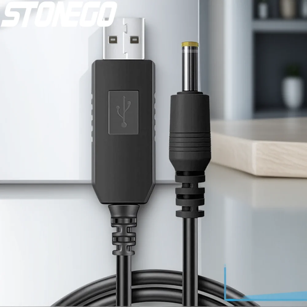 WiFi Powerbank Cable Connector 55 * 21mm DC 5V 9V 5V 12V USB Boost Converter Cord for Router Modem Fan