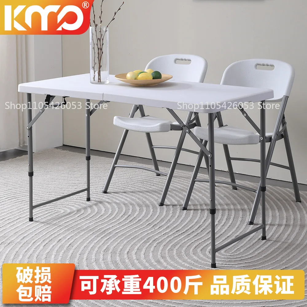 Outdoor stall folding table simple portable wholesale camping table and chairs home office strip plastic night market dining