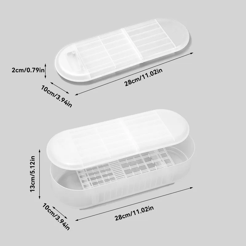 Transparent Battery Storage Box Organizer with Tester Battery Holder, Durable Plastic Flip-Top Lid, Window View Design for Home