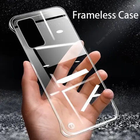 Frameless Slim Clear Transparent Plastic PC Hard Case For Samsung Galaxy Note 20 10 9 Ultra Plus Back Phone Cases Cover