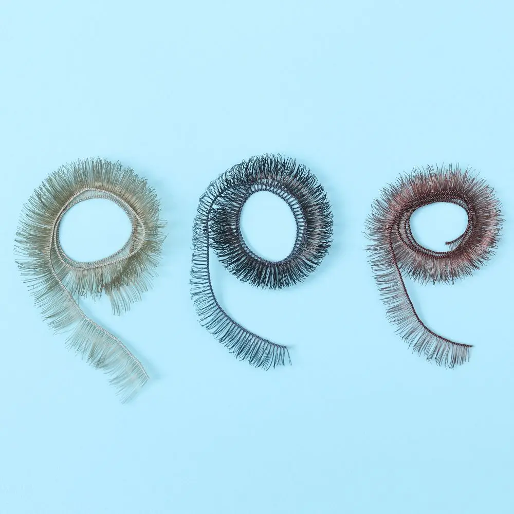 5pcs False Birthday Gifts Black Brown Tawny Kids Doll Eyelashes Eye Lash Toy DIY Accessories