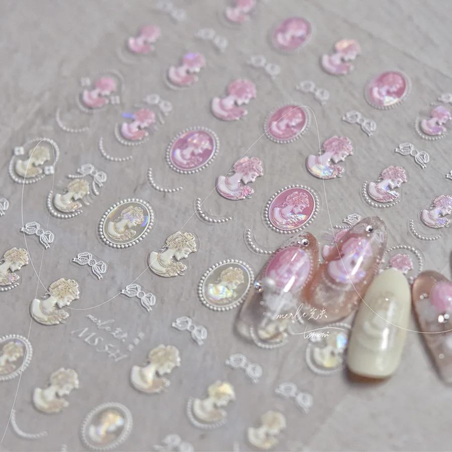 1 Sheet Fragmented Shell Light Flash Gypsum Avatar Nail Stickers Nail Art Decal Design Manicure Tool High Quality