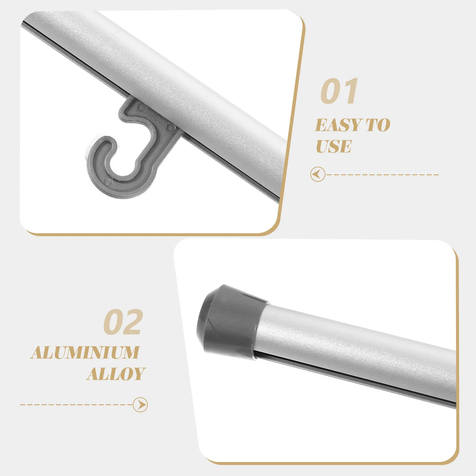 2Pcs Alloy Poster Hanger Aluminum Alloy Frame Scroll Holder for Artwork Painting Wall Decor Painting Scroll Poster Hanger