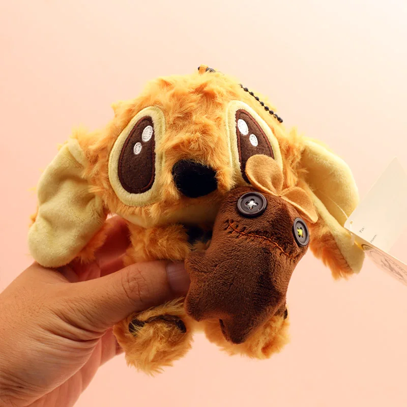 ファンタスティック・スティッチぬいぐるみ　巻き毛ゴールドスティッチ人形　ぬいぐるみ　可愛いペンダント　バックパックペンダント　女の子男の子　お祭り　キュートなギフト