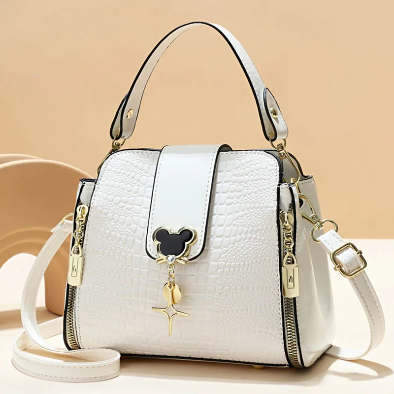 New Women's bag 2025 fashion women's bags hit color hand-held  bag Europeand the United States all-match shoulder messenger bag