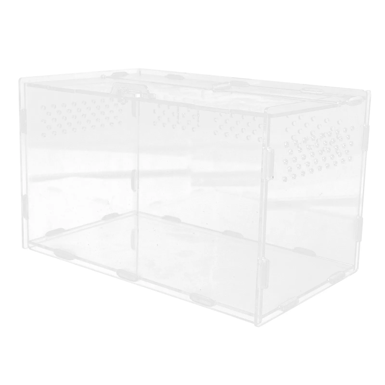 

Reptile Feeding Box Multi-Function Acrylic Turtle Cage Portable Breeding Case Household Transparent Reptile Holder Snake Lizard