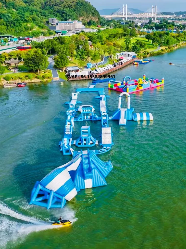 Factory Custom Outdoor Inflatable Water Park Inflatable Sea Water Play Equipment Park Inflatable Floating Water Games Park