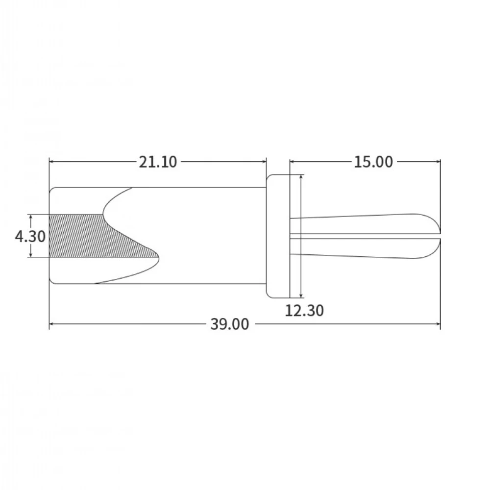 

5PCS 4mm Cross-slotted Banana Plug Nickel-plated Copper Welded Solid 32A 3000V Banana Plug Connection Terminal Post