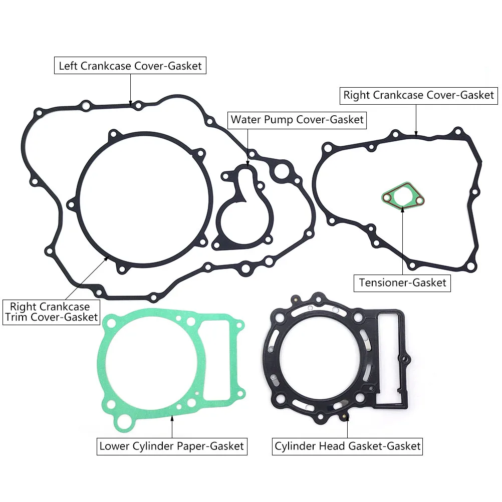 Motorcycle Engine Cylinder Complete Gasket Kit Top and Bottom Full Machine Pad Seals For AVANTIS Enduro MOTOLAND MOTAX ZONGSHEN