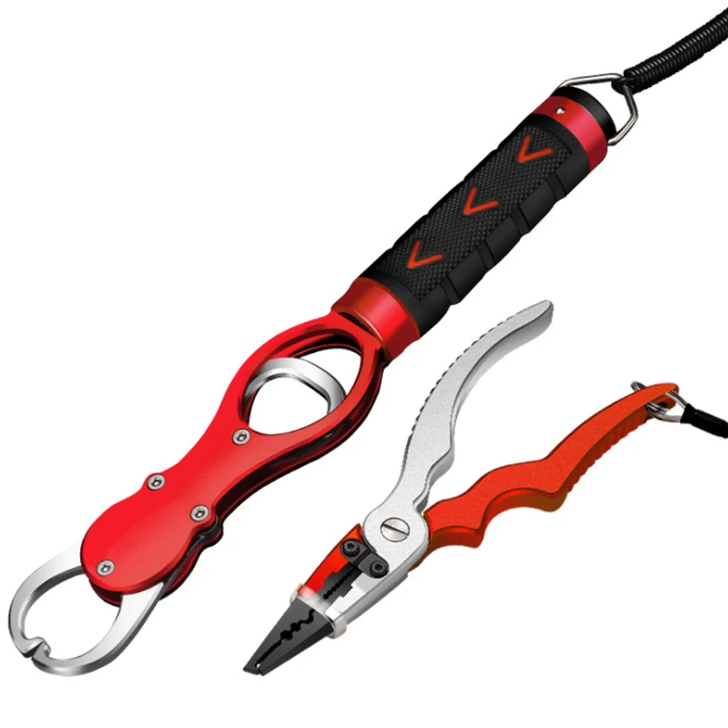 

Portable Aluminum Alloy Fishing Gripper Fish Grip Lip Clamp Grabber Tool Fish Controller