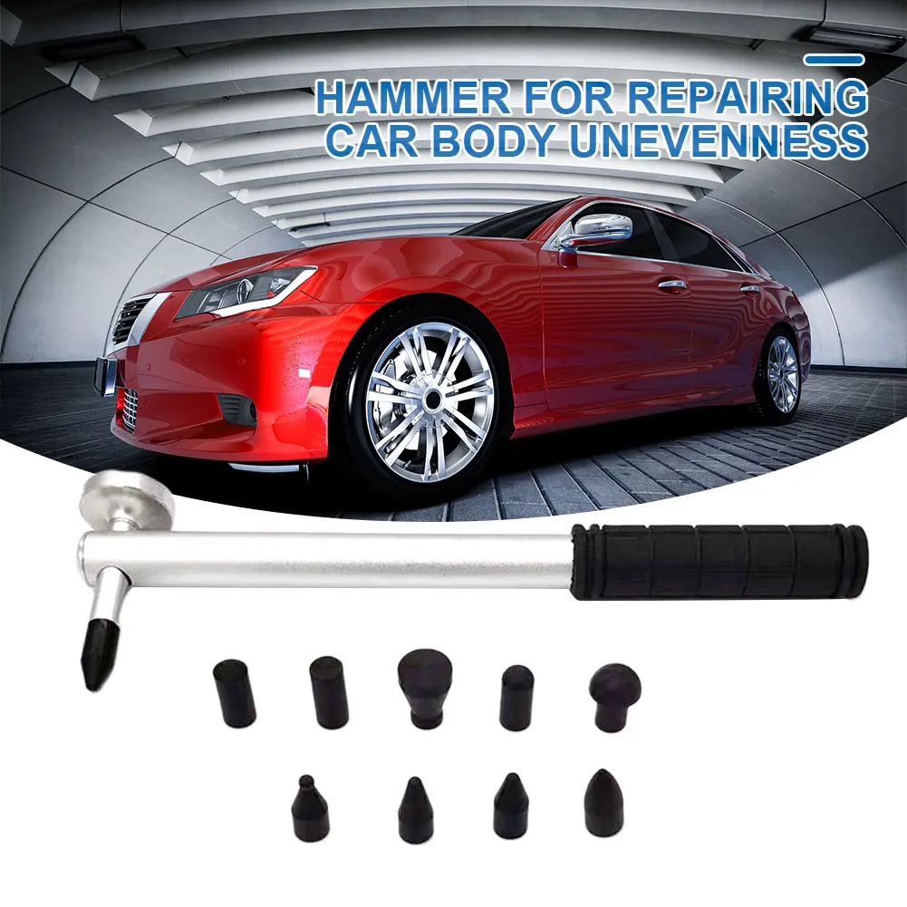 Car Body Leveling Hammer Portable Dent Removal Tap Down Tools Aluminum Body Paintless Dent Repair Pen for Vehicle Repairing