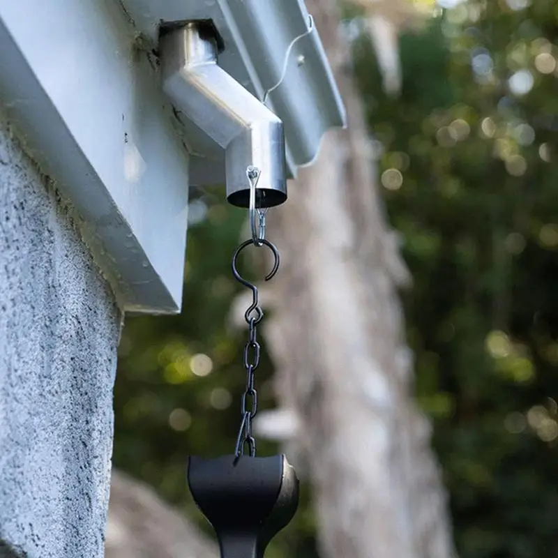 Rain Chain Installer Stainless Steel Gutter Adapter Kit For Rain Chain Accessories Durable Outdoor Gutter Rain Chain Installer