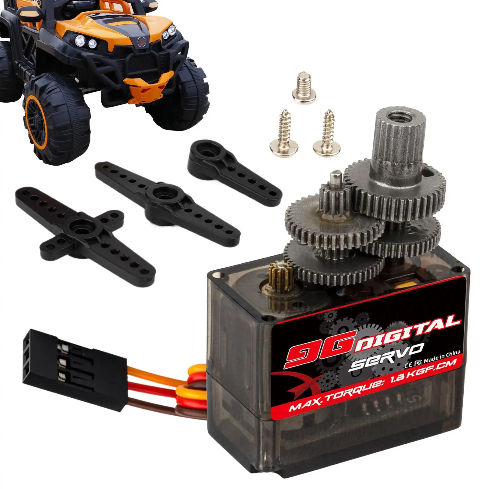 

Радиоуправляемая игрушка, цифровой серводвигатель с высоким крутящим моментом, цифровой серводвигатель, 1,4 кг, угол управления, 180 градусов, малошумный аксессуар для робототехники для начинающих