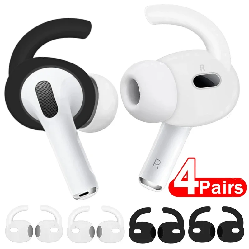 For Apple AirPods Pro Ear Tips Sports EarBuds Hook Anti Slip Silicone Replacement Anti-Lost Earphone Grip for AirPodsPro EarHook