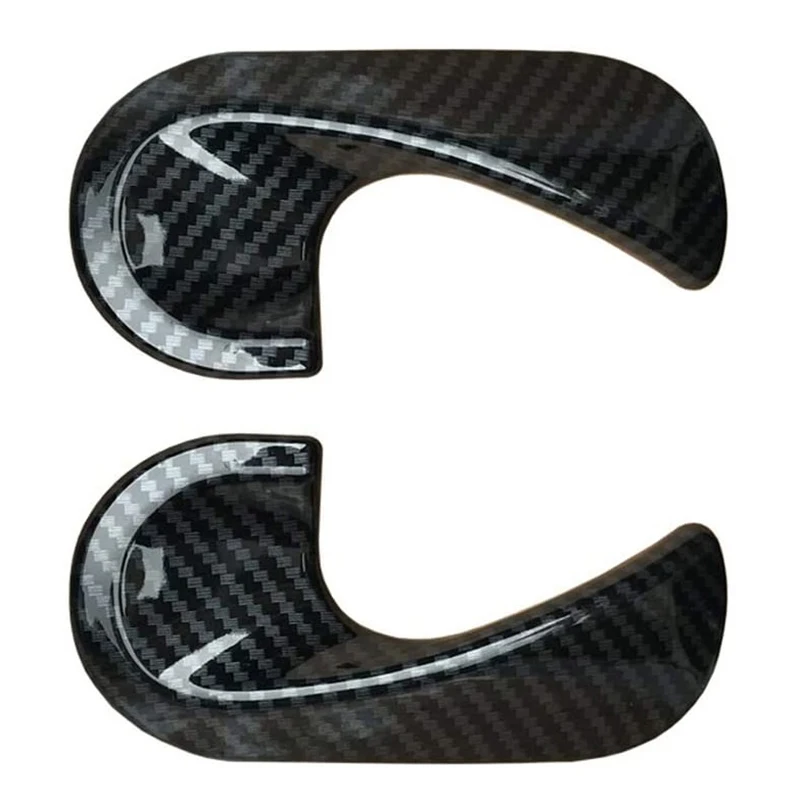 Car Carbon Fiber Interior Door Handle Buckle Decorative for Benz Smart 453 Fortwo Forfour 2015-2020 Accessories